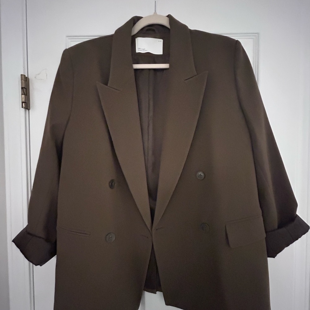OAK + FORT Teak Brown (Olive) Blazer